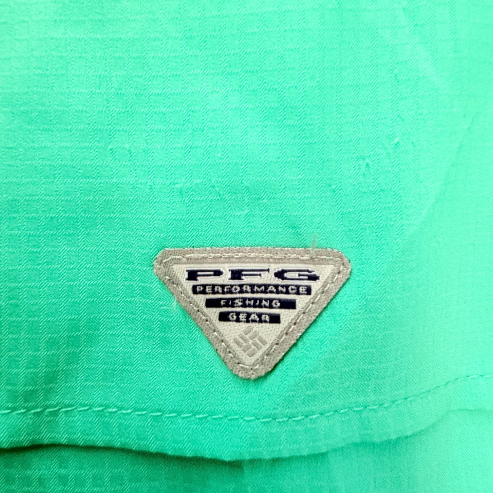 Columbia PFG Shirt Womens XL Green Long Sleeve Button Up Bahama II Fishing Gear - Picture 4 of 14